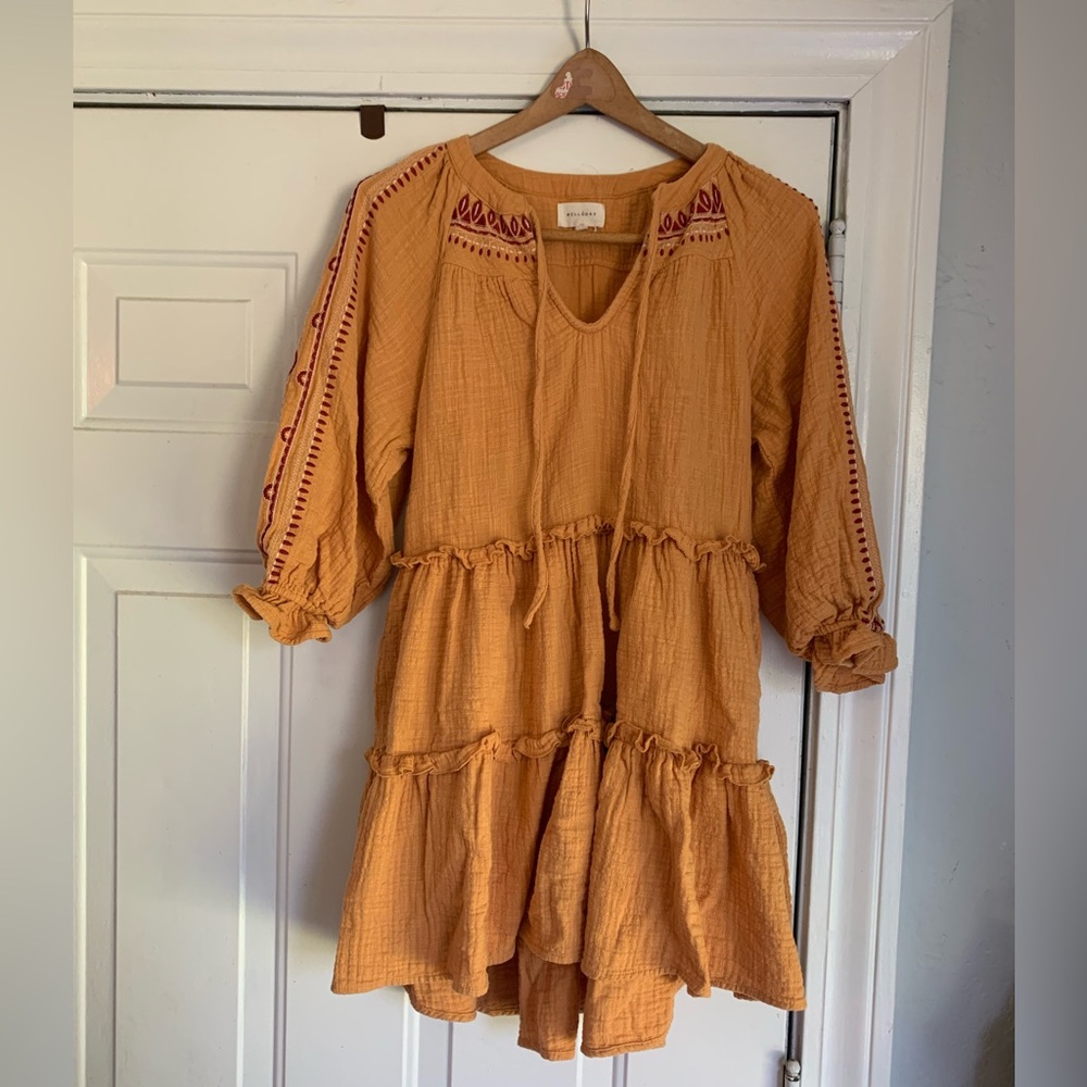 Bohemian Mustard Dress